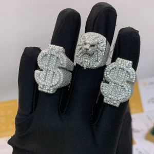 VVVS Moissanite Diamond 3D Rings For Real Men