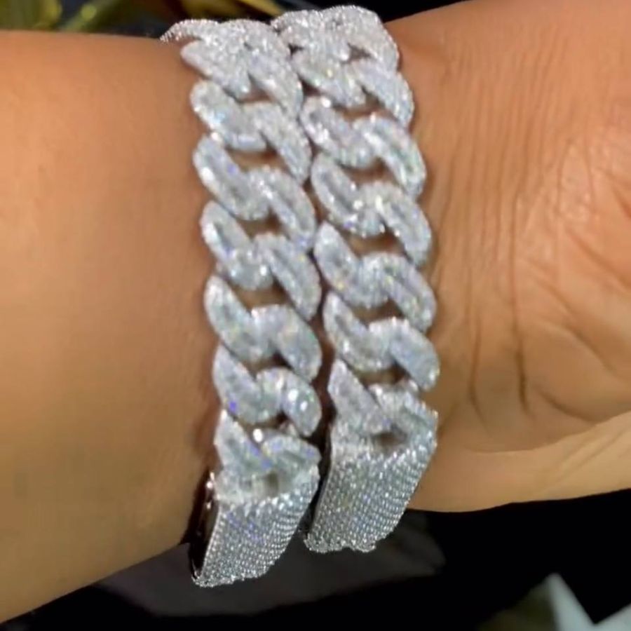VVS Moissanite Diamond Bugatti Bracelet