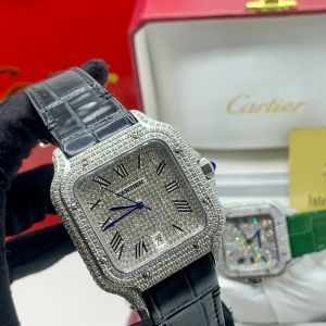 Explore Luxurious Full Ice Cartier Watch in Benin 