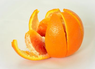 Homemade Orange peel tea improves digestion and bo