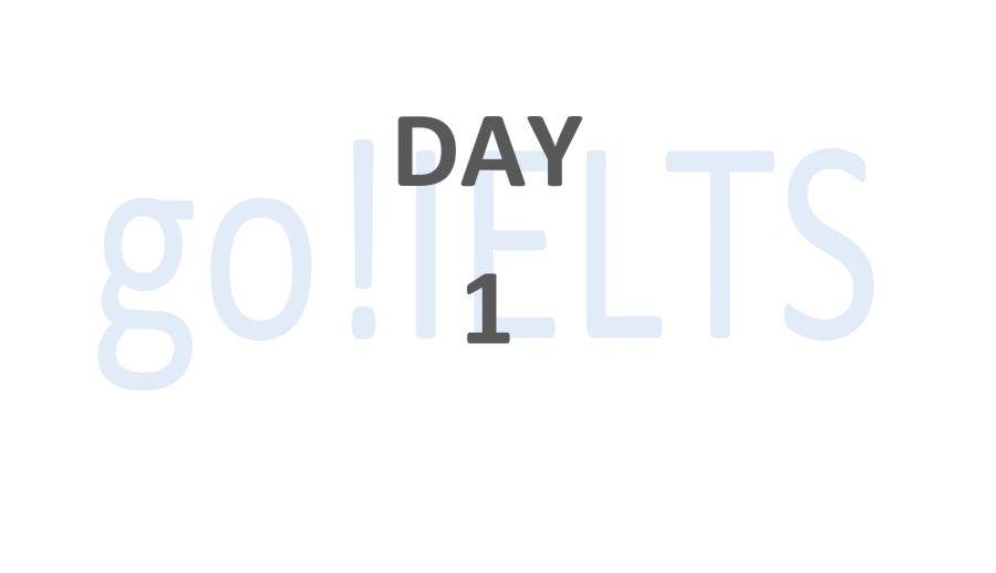 The 20 day IELTS ESSAY workout Day 1